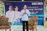 Amsakar Achmad di Silaturahmi dan Bincang Santai dengan masyarakat Galang. Foto: INIKEPRI.COM