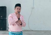 Heru, Ketua Pemuda Sebala, Desa Batu Gajah, mengajak masyarakat untuk mendukung pasangan Cen Sui Lan-Jarmin Sidik (CERMIN) pada Pilkada Natuna tahun 2024. Foto: Istimewa