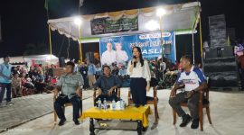 Calon Walikota dan Wakil Wali Kota Batam 2024, Amsakar Achmad dan Li Claudia Chandra (ASLI) melanjutkan rangkaian Silaturahmi dan Bincang Santai ASLI ke Kecamatan Sei Beduk, tepatnya di Pasar Bida Ayu, Kota Batam, pada Rabu (11/9/2024), malam. Foto: INIKEPRI.COM