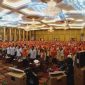 Ribuan anggota dan simpatisan Partai Keadilan Sejahtera (PKS) tumpah ruah menghadiri Konsolidasi dan Deklarasi Pemenangan SAYANG dan ASLI pada Pilkada 2024 di Grand Ballroom Hotel Harmoni One, Batam Center, Minggu (22/9/2024). Foto: PKS