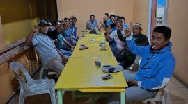 Sekretaris tim pemenangan pasangan calon Bupati dan Wakil Bupati Natuna, Cen Sui Lan-Jarmin Sidik (CERMIN), Marzuki, mengadakan konsolidasi bersama Pimpinan Anak Cabang (PAC) partai Gerindra di Kecamatan Bunguran Barat, Rabu, 25 September 2024. Foto:INIKEPRI.COM