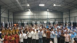 Pasangan Calon Wali Kota dan Wakil Wali Kota tahun 2024, Amsakar Achmad dan Li Claudia Chandra (ASLI) menghadiri kegiatan kampanye Politik. Foto: INIKEPRI.COM