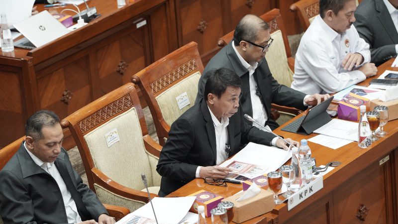 Komisi Pemberantasan Korupsi (KPK) menghadiri Rapat Dengar Pendapat (RDP) dengan Komisi III Dewan Perwakilan Rakyat (DPR) di Gedung Nusantara II, Senayan DPR RI. Foto: Dok KPK