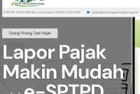Pemerintah Kota (Pemko) Tanjungpinang melalui Badan Pengelolaan Pajak dan Retribusi Daerah (BPPRD) meluncurkan aplikasi surat pemberitahuan pajak daerah elektronik (E SPTPD), Senin (14/10/2024). Foto: Diskominfo Tanjungpinang