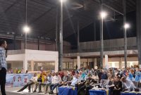 Calon Wali Kota dan Wakil Wali Kota Batam (Cawako dan Cawawako) Nomor Urut 2, Amsakar Achmad - Li Claudia Candra (ASLI) menghadiri langsung Kampanye di Mall Botania 2, Kelurahan Belian Kecamatan Batam Kota, Kota Batam, pada Jum’at malam (4/10/2024) malam. Foto: INIKEPRI.COM