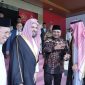 Duta Besar Arab Saudi untuk Indonesia, Faisal Al-Amudi saat mendampingi Syaikh Ahmad bin Ali Al-Hudzaifi bertemu dengan Menteri Agama Yaqut Cholil Qoumas. Foto istimewa/Humas Kemenag