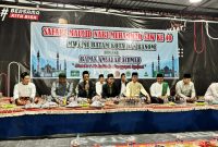 Majelis Wakil Cabang Nahdlatul Ulama (MWCNU) Kecamatan Batam Kota, Kota Batam menggelar acara Safari Maulid Nabi Muhammad SAW 1446 Hijriah, bertempat di kediaman Calon Wali Kota Batam Amsakar Achmad, Rabu malam (9/10/2024). Foto: INIKEPRI.COM