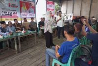 Pasangan Calon Bupati dan Wakil Bupati Natuna dari Nomor Urut Satu, Cen Sui Lan - Jarmin Sidik (Cermin) melakukan kampanye di Pasar Batu Hitam, Kelurahan Batu Hitam, kecamatan Bunguran Timur, Jumat 11 Oktober 2024. Foto: INIKEPRI.COM