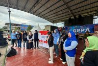 Gerakan Perempuan Pendukung ASLI (GPAA) menggelar senam sehat bersama masyarakat Kecamatan Sagulung, di SP Plaza, pada Sabtu (12/10/2024) pagi. Foto: INIKEPRI.COM
