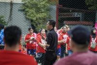 Calon Walikota Batam Nomor Urut 2, Amsakar Achmad menghadiri kegiatan Pembukaan Tournament Volleyball Srikandi DPD PSI yang resmi dibuka oleh Ketua DPW PSI Kepri, Anto Duha. Foto: INIKEPRI.COM
