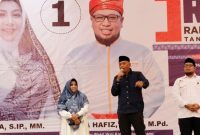 Pietra Paloh saat hadir dalam kampanye pasangan calon (Paslon) Calon Walikota dan Wakil Walikota Tanjungpinang, Rahma - Rizha Hafiz atau dikenal sebutan RAMAH, di Hotel Aston Tanjungpinang, Minggu (13/10). Foto: INIKEPRI.COM