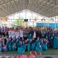 Calon Walikota (Cawako) Batam nomor urut 2, Amsakar Achmad yang berpasangan dengan Li Claudia Candra menghadiri Milad ke-4 Sahabat Hijrah Batam (SAHIBA), Minggu (13/10/2024) pagi. Foto: INIKEPRI.COM