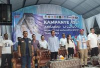 Amsakar Achmad dan Li Claudia Chandra kampanye di Pemda 2 Batam. Foto: INIKEPRI. COM