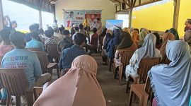Kampanye Cen SuI Lan - Jarmin Sidik di desa Batu Belanak kecamatan Suak Midai Kabupaten Natuna. Foto: INIKEPRI.COM