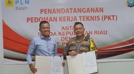 PT PLN Batam mempererat sinergi dengan Polda Kepri melalui Direktorat Pengamanan Objek Vital Nasional Kepolisian Daerah Kepulauan Riau (Ditpamobvit Polda Kepri). Foto; INIKEPRI.COM