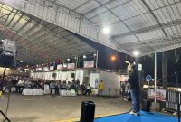 Amsakar Achmad kampanye di Sei Panas. Foto: INIKEPRI.COM