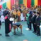 Tiga Pimpinan Dewan Perwakilan Rakyat Daerah (DPRD) Kota Tanjungpinang resmi dilantik dalam rapat paripurna istimewa di ruangan rapat utama DPRD Tanjungpinang, Selasa (22/10/2024). Foto: Diskominfo Tanjungpinang