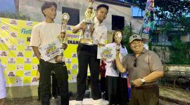 Gelaran Kejuaraan Tarkam Kemenpora RI dan Festival Olahraga Masyarakat (Forkot) resmi ditutup, Senin (30/9/2024), di lapangan Bola Voli Sulaiman Abdullah, Kota Tanjungpinang, Kepri. Foto: Diskominfo Tanjungpinang