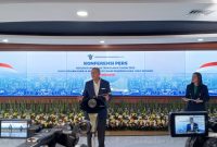 Menteri Investasi/Kepala BKPM Rosan Perkasa Roeslani saat menyampaikan paparannya dalam Realisasi Investasi Triwulan III Tahun 2024. Foto : Farizzy InfoPublik