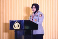 Ketua Panitia sarasehan peringatan hari jadi ke-76 Polisi Wanita Republik Indonesia, Kombes Pol. Rita Wulandari. Foto: Dok. Humas Polri.