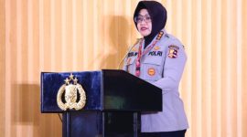 Ketua Panitia sarasehan peringatan hari jadi ke-76 Polisi Wanita Republik Indonesia, Kombes Pol. Rita Wulandari. Foto: Dok. Humas Polri.