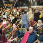 Amsakar Achmad-Li Claudia Chandra dan Ansar Ahmad-Nyanyang Haris Pratamanura saat menghadiri Pesta Bangsi Batak Marsada. Foto: INIKEPRI.COM