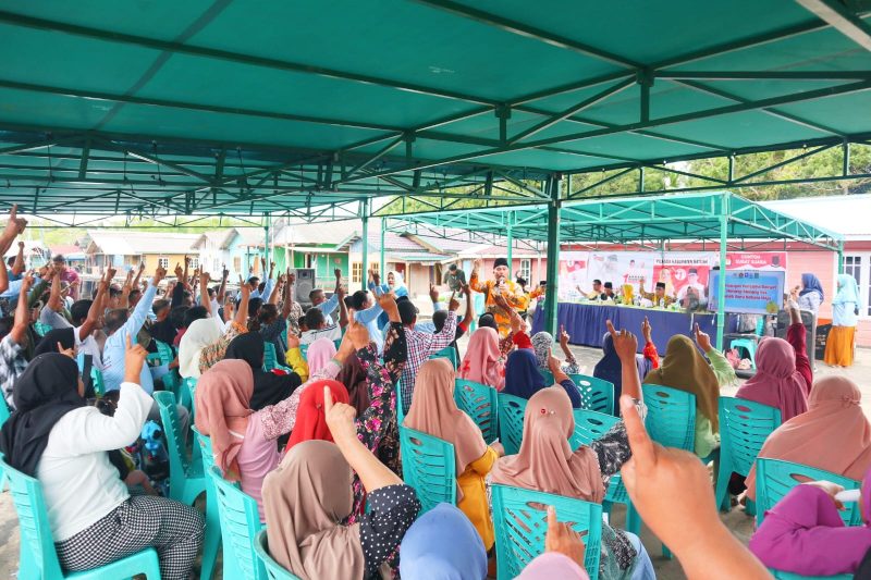Kampanye CERMIN di Desa Pian Tengah. Foto: INIKEPRI.COM