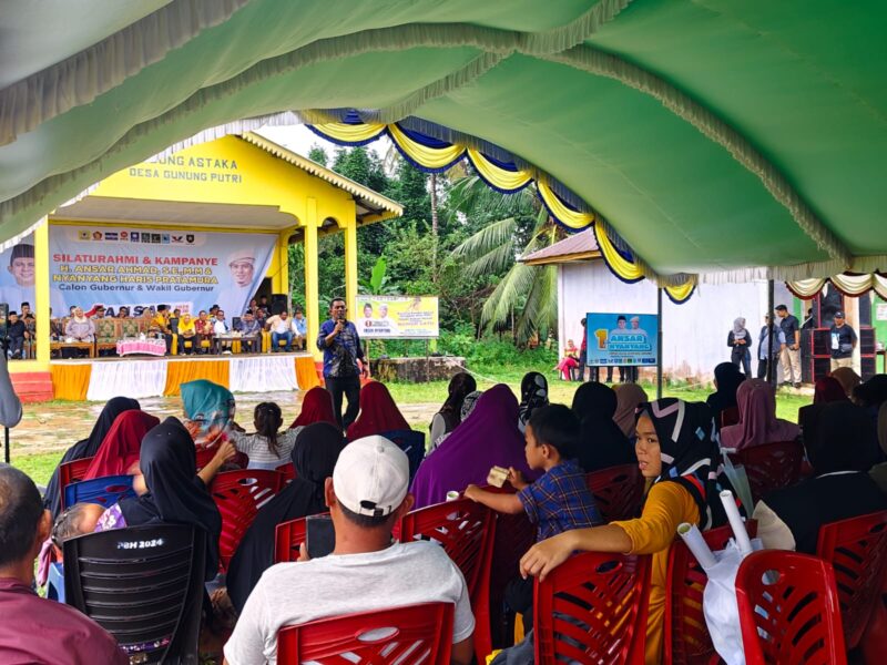 Ansar Ahmad saat kampanye di Natuna. Foto: INIKEPRI.COM