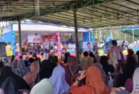 Calon Gubernur Kepri Nomor Urut 1, Ansar Ahmard Nyanyang menggelar kampanye Akbar di Kelarik, Kecamatan Bunguran Utara, Kabupaten Natuna, Selasa (19/11/2024). Foto: INIKEPRI.COM