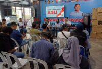 konferensi pers yang digelar di Rumah Pemenangan ASLI. Foto; INIKEPRI.COM