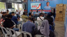 konferensi pers yang digelar di Rumah Pemenangan ASLI. Foto; INIKEPRI.COM