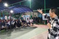 Kampanye ASLI (Amsakar-Li Claudia) menggemparkan di Kampung Sukadami, Kelurahan Tanjung Piayu, Kecamatan Sei Beduk, Kota Batam, pada Rabu (19/11), sekira pukul 20.00 WIB. Foto: INIKEPRI.COM