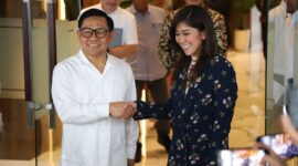 Menko PM Muhaimin Iskandar bersama Menteri Komunikasi dan Digital Meutya Hafid berkoordinasi tentang bencana sosial judol. Foto: Kemenko Pemberdayaan Masyarakat
