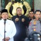 Kapolri Jenderal Listyo Sigit Prabowo menerima kunjungan dari Menteri Agraria dan Tata Ruang/Badan Pertanahan Nasional (ATR/BPN) Nusron Wahid. Foto: Polri