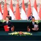 Presiden Prabowo Subianto bersama Presiden RRT, Xi Jinping, menyaksikan penandatanganan sejumlah kesepakatan kerja sama antara Indonesia dan Tiongkok di Great Hall of the People, Beijing, RRT, pada Sabtu, 9 November 2024. Foto: BPMI Setpres/Muchlis Jr

