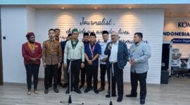 Kelompok organisasi mahasiswa Cipayung Plus saat melakukan Audiensi ke Kementerian Komdigi di Jakarta, Selasa (19/11/2024). Foto : InfoPublik/Farizzy Adhy
