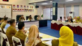 Pertemuan Forum Komunikasi Germas Kota Tanjungpinang Periode 2024–2027, di aula Sultan Sulaiman Badrul Alamsyah, kantor Wali Kota Tanjungpinang, Kepulauan Riau, Senin (2/12). Foto: Diskominfo Tanjungpinang 