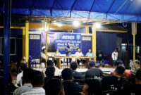 Amsakar saat menghadiri reses Anggota DPRD Kota Batam, Rival Pribadi, di Fasum Perumahan Villa Sempurna 1, Tiban Indah, Kecamatan Sekupang, Jum'at (6/12) malam. Foto: INIKEPRI.COM