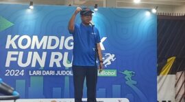 Wamenkomdigi Nezar Patria dalam acara Komdigi 5k Fun Run. Foto: Wahyu Sudoyo/InfoPublik