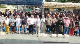 Pangdam I Bukit Barisan Mayjen TNI Rio Firdianto bersama Ketua Persit KCK PD I BB Ny. Galuh Rio Firdianto melakukan kunjungan kerja ke Pulau Penyengat, Kota Tanjungpinang, Kepulauan Riau, Minggu (22/12/2024). Foto: Diskominfo Tanjungpinang 