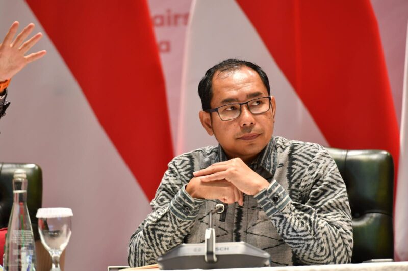 Direktur Perlindungan WNI dan Badan Hukum Indonesia Kemlu RI, Judha Nugraha, dalam pengarahan media di Jakarta, Jumat (5/5/2023). Foto: InfoPublik/Amiryandi