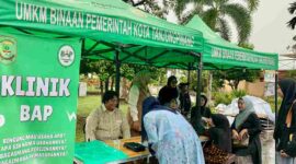 Bazaar Akhir Tahun yang digelar pelaku UMKM binaan Dinas Tenaga Kerja, Koperasi, dan Usaha Mikro Kota Tanjungpinang berlangsung meriah sejak 27 hingga 31 Desember 2024. Foto: Diskominfo Tanjungpinang 