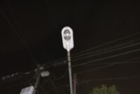 Lampu PJU di Belakangpadang yang mati hampir setahun belakangan ini. Foto: INIKEPRI.COM