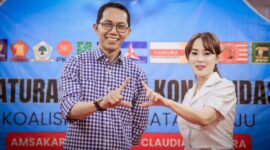 Amsakar Achmad dan Li Claudia Chandra. Foto: Istimewa 