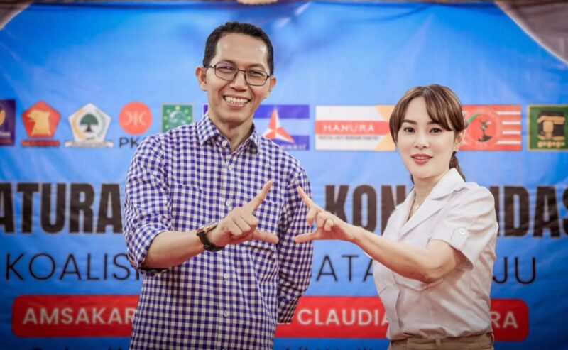 Amsakar Achmad dan Li Claudia Chandra. Foto: Istimewa 