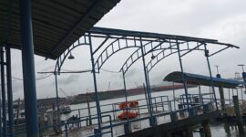 Kondisi di pelabuhan pancung Sekupang. Foto: INIKEPRI.COM