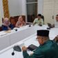 Pemerintah Kota Tanjungpinang melaksanakan agenda pertemuan kerjasama antara PT Pelindo dengan Badan Usaha Milik Daerah (BUMD) terkait pengelolaan tanda masuk terminal penumpang di  Pelabuhan Sri Bintan Pura. Foto: Diskominfo Tanjungpinang 