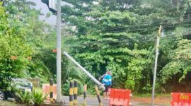 Kerusakan gorong-gorong kota Piring. Foto: Diskominfo Tanjungpinang 
