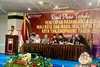 Pasangan H. Lis Darmansyah, S.H., dan Drs. H. Raja Ariza, M.M., resmi ditetapkan sebagai Wali Kota dan Wakil Wali Kota Tanjungpinang terpilih hasil Pilkada serentak 2024. Foto: Diskominfo Tanjungpinang
