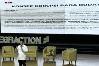 Deputi Bidang Pendidikan dan Peran Serta Masyarakat Komisi Pemberantasan Korupsi (KPK), Wawan Wardiana dalam kegiatan Seminar Integrity in Action dengan tema “The Power of Integrity” yang digelar oleh PT Taman Wisata Candi Borobudur, Prambanan, dan Ratu Boko (TWC). Foto: Dok KPK